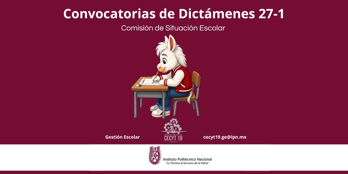 La comisión de situación escolar (COSIES) se encarga de apoyar a los alumnos irregulares (con unidades de aprendizaje reprobadas) durante su trayectoria académica a fin de que puedan continuar sus estudios o sea atendida su situación mediante dictaminar su caso de acuerdo al Reglamento General de Estudios del IPN. CECYT 19